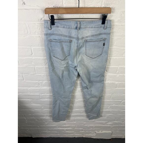 1822 Denim Women's Light Wash Slim Fit Skinny Jeans Mid Rise Stretch Blue Size 8 - Picture 3 of 5